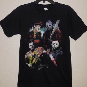 New "Leading Men Of Horror" Unisex Silkscreen T-Shirt Available Small–3XL
